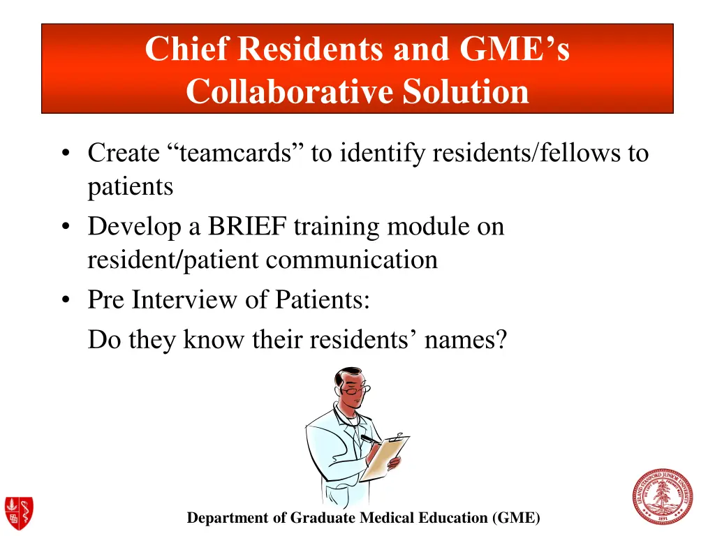 chief residents and gme s collaborative solution