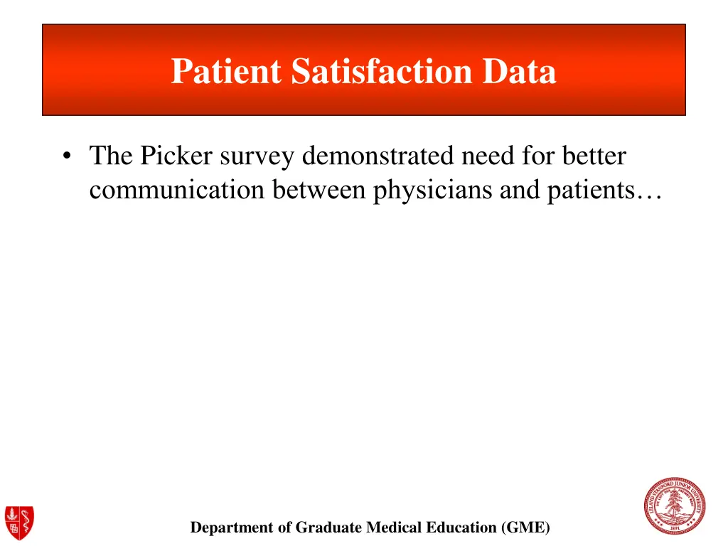 patient satisfaction data