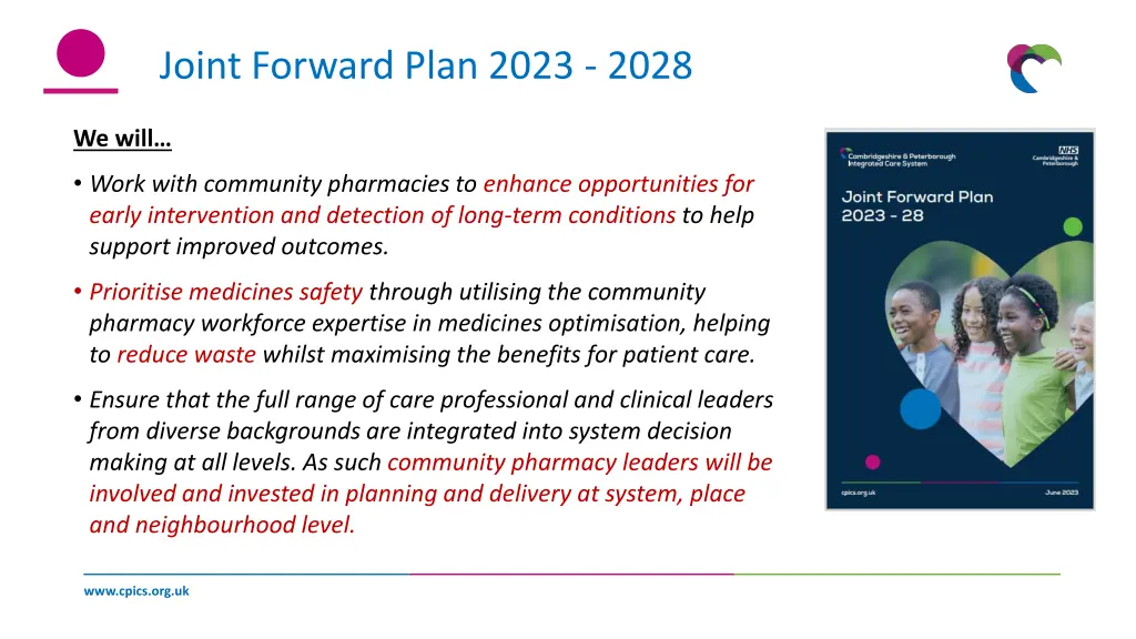 joint forward plan 2023 2028