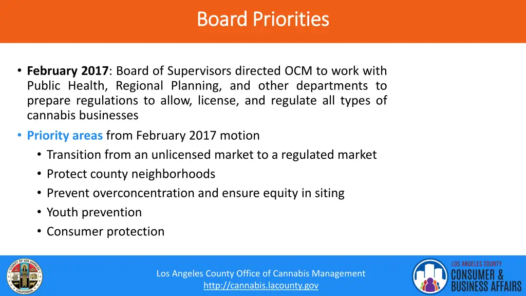 board priorities board priorities