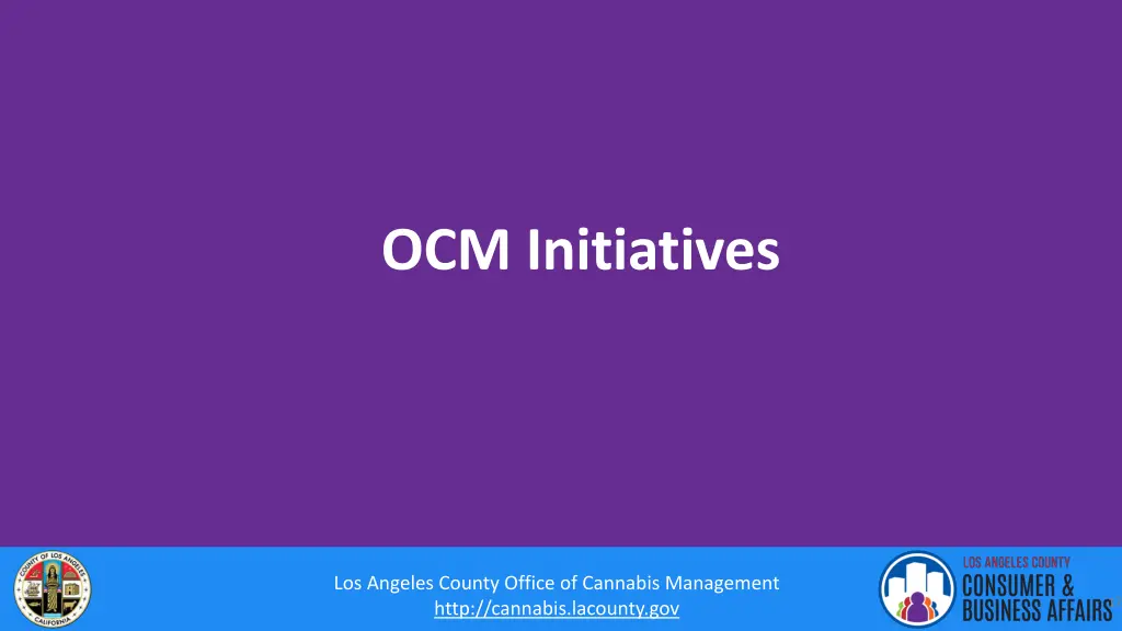 ocm initiatives