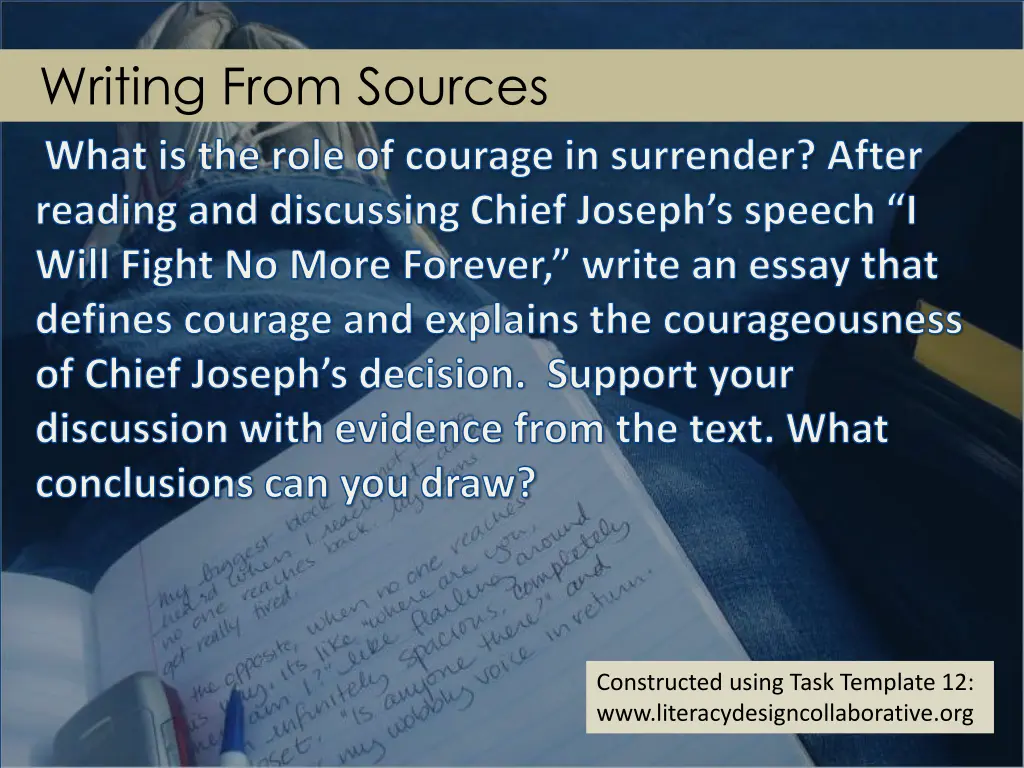 writing from sources