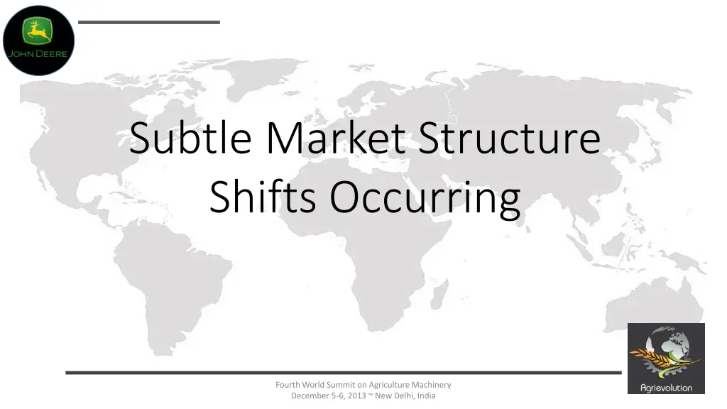 subtle market structure shifts occurring