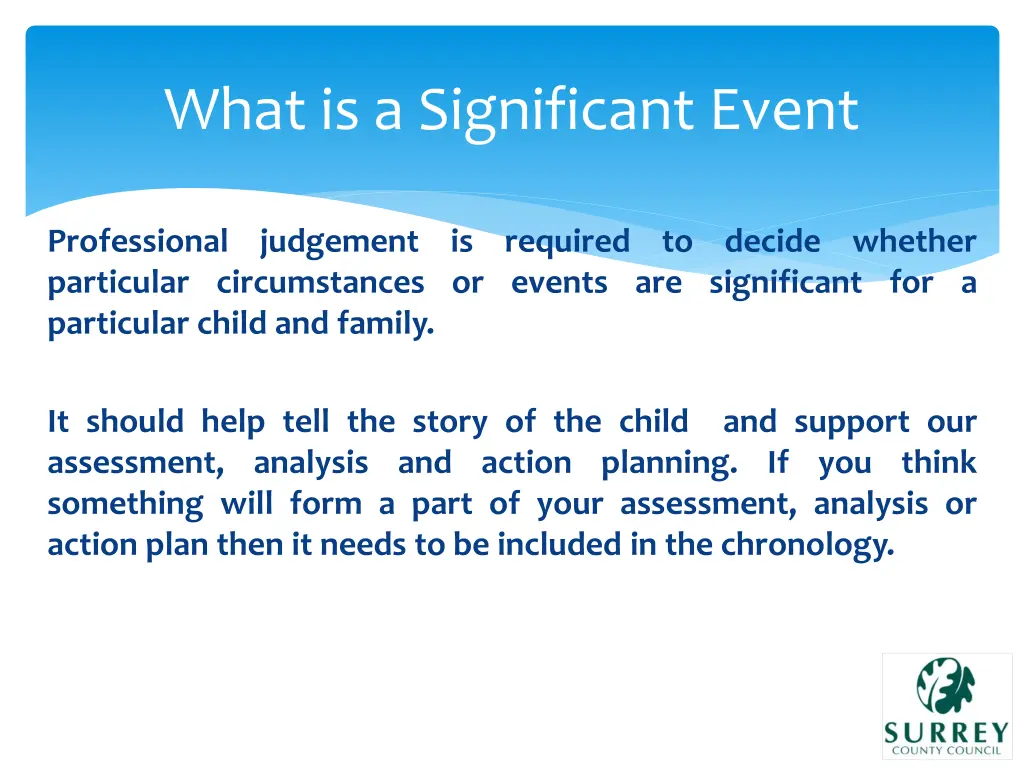 what is a significant event