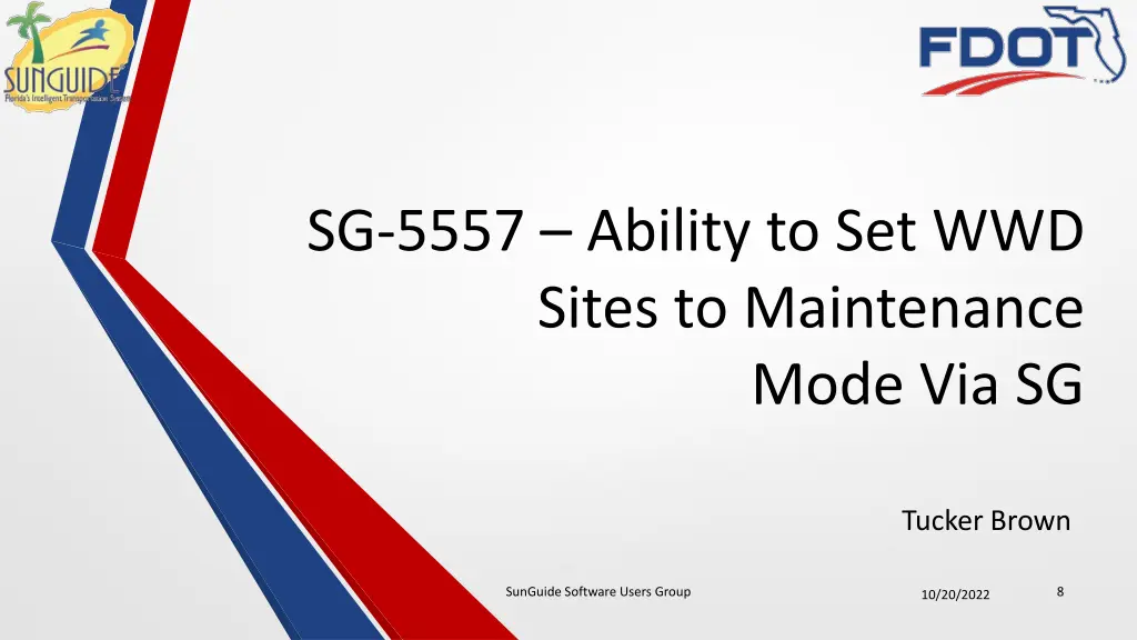 sg 5557 ability to set wwd sites to maintenance