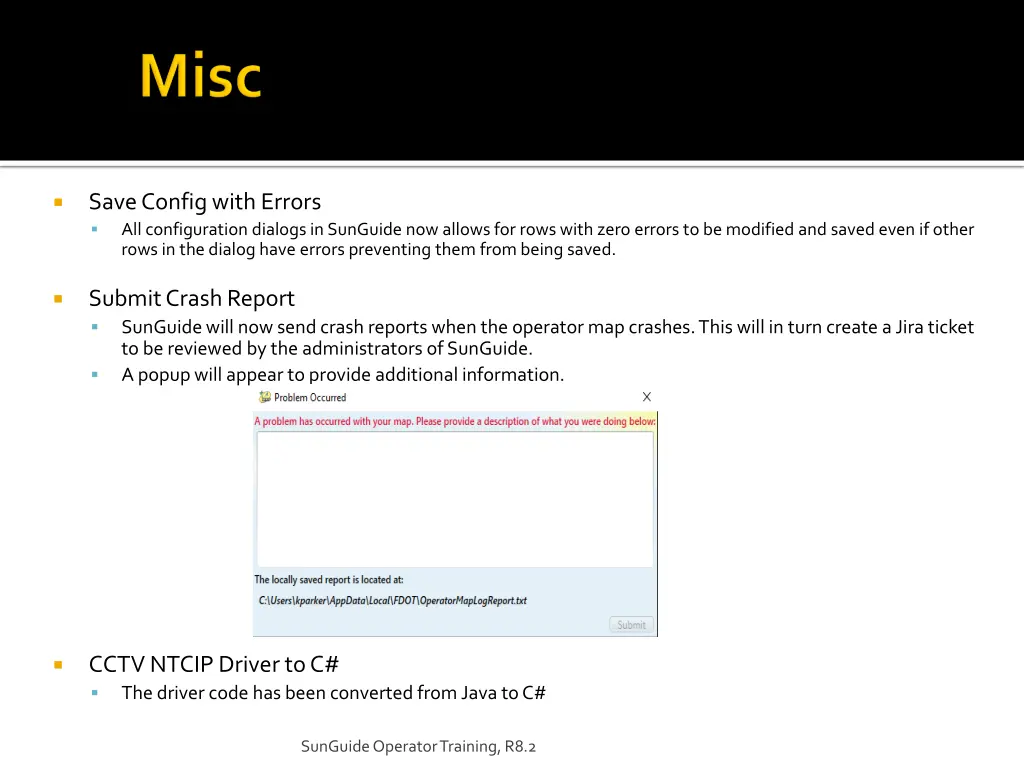 save config with errors all configuration dialogs