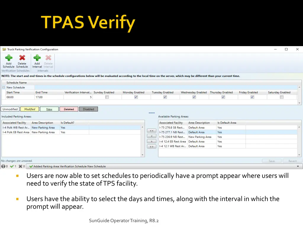 users are now able to set schedules