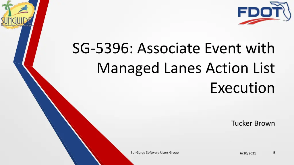 sg 5396 associate event with managed lanes action