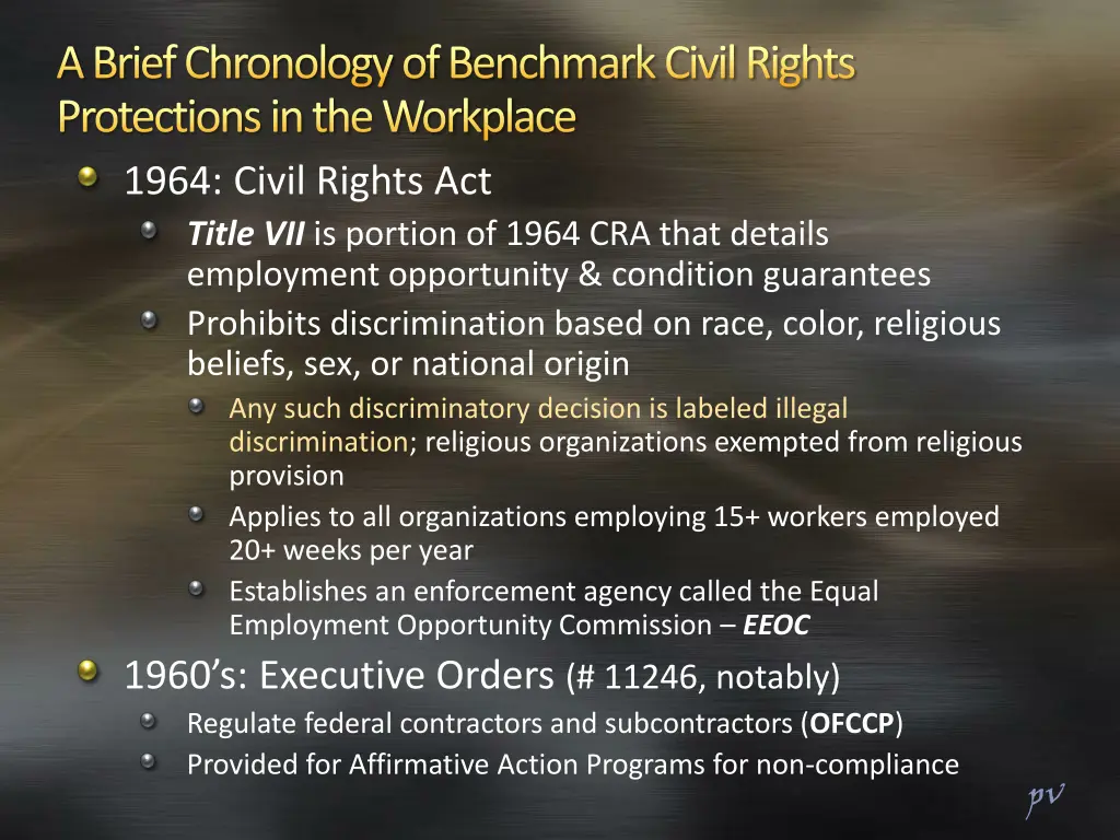 a brief chronology of benchmark civil rights 1