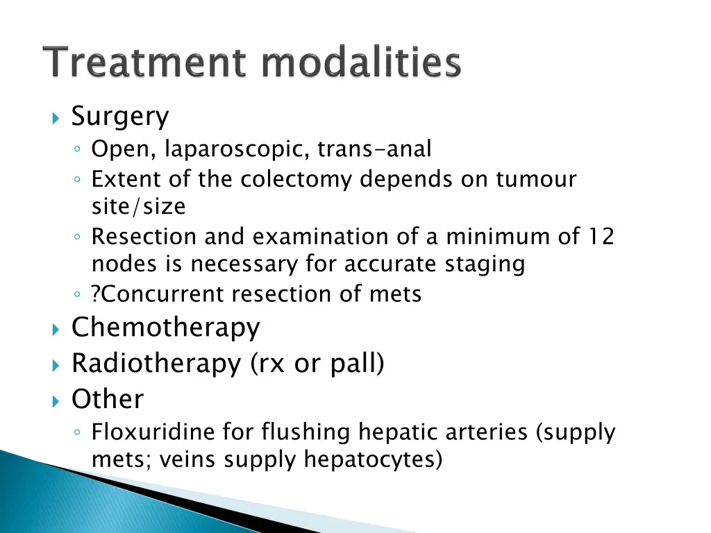 surgery open laparoscopic trans anal extent