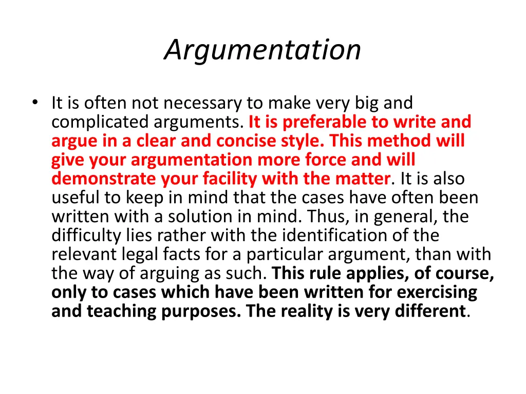 argumentation