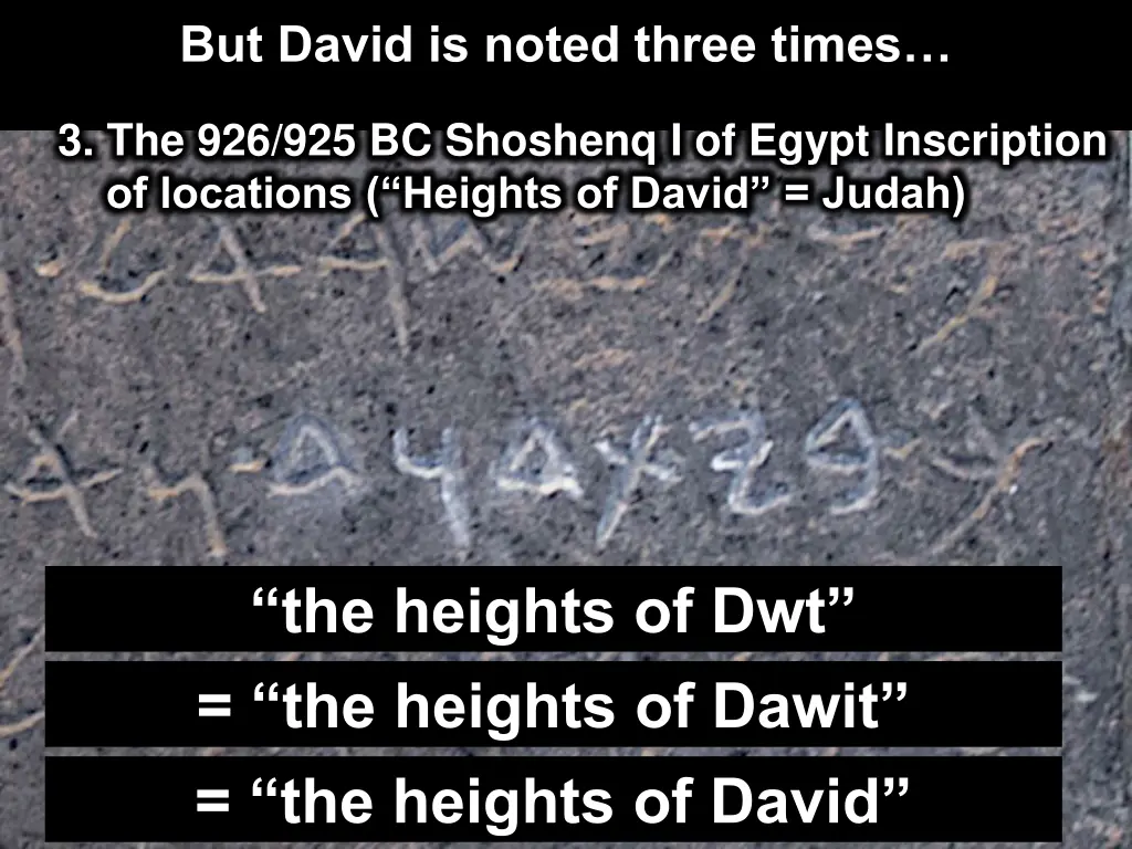 but david is noted three times 2