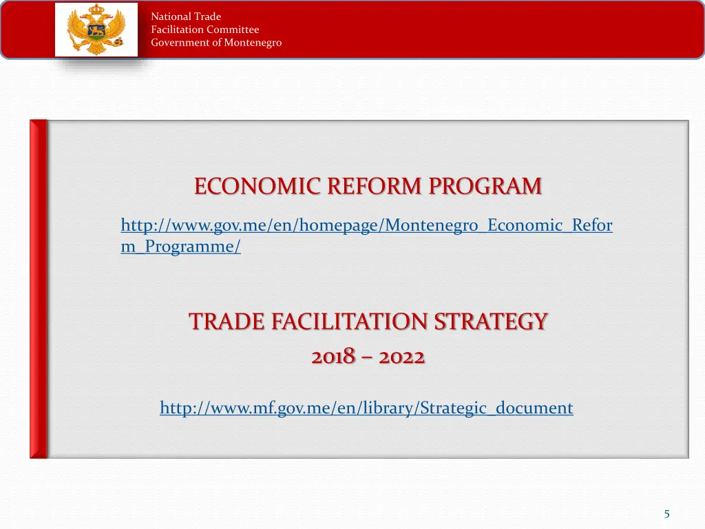 national trade facilitation committee government 4