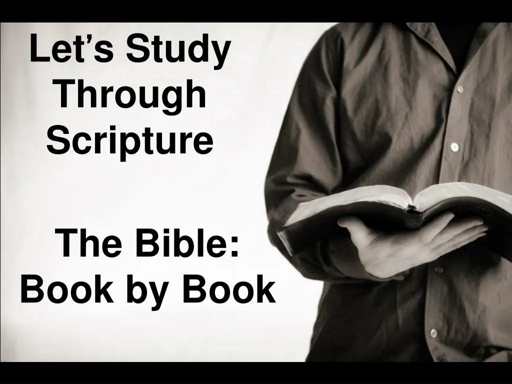 let s study through scripture