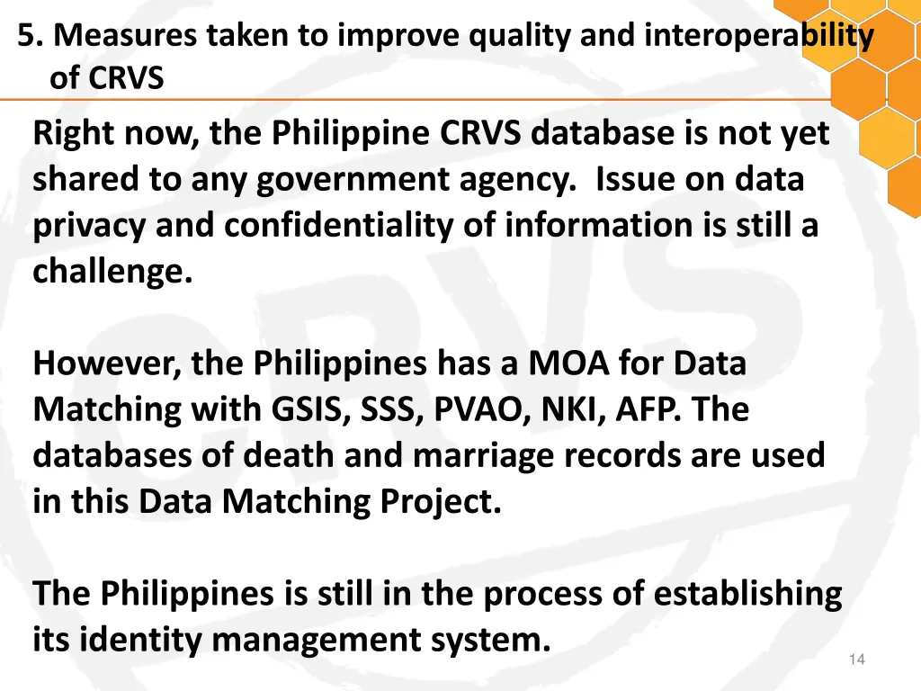 5 measures taken to improve quality