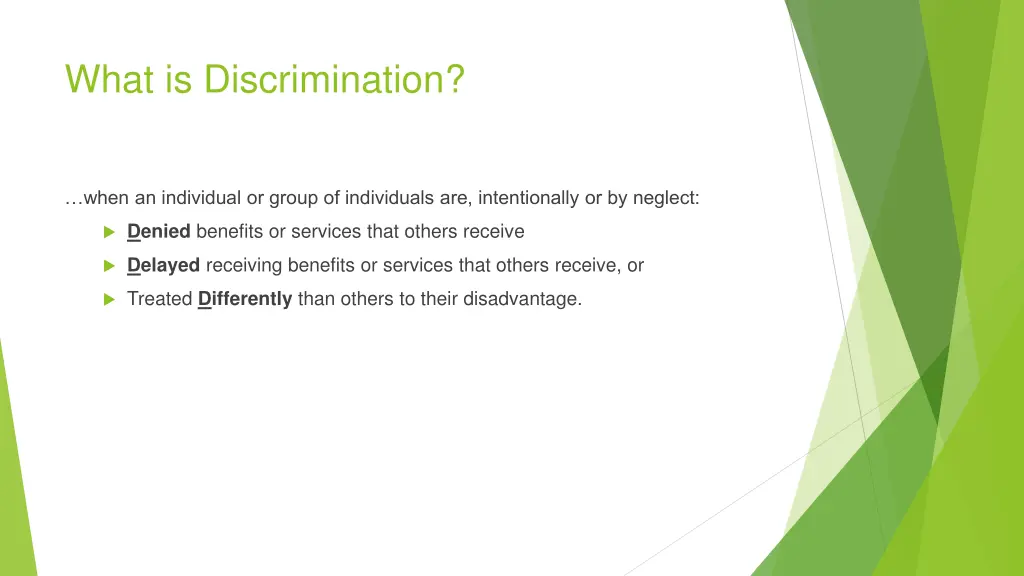 what is discrimination