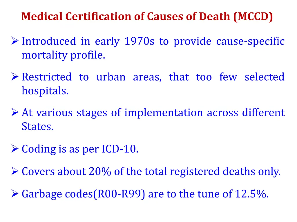 medical certification of causes of death mccd