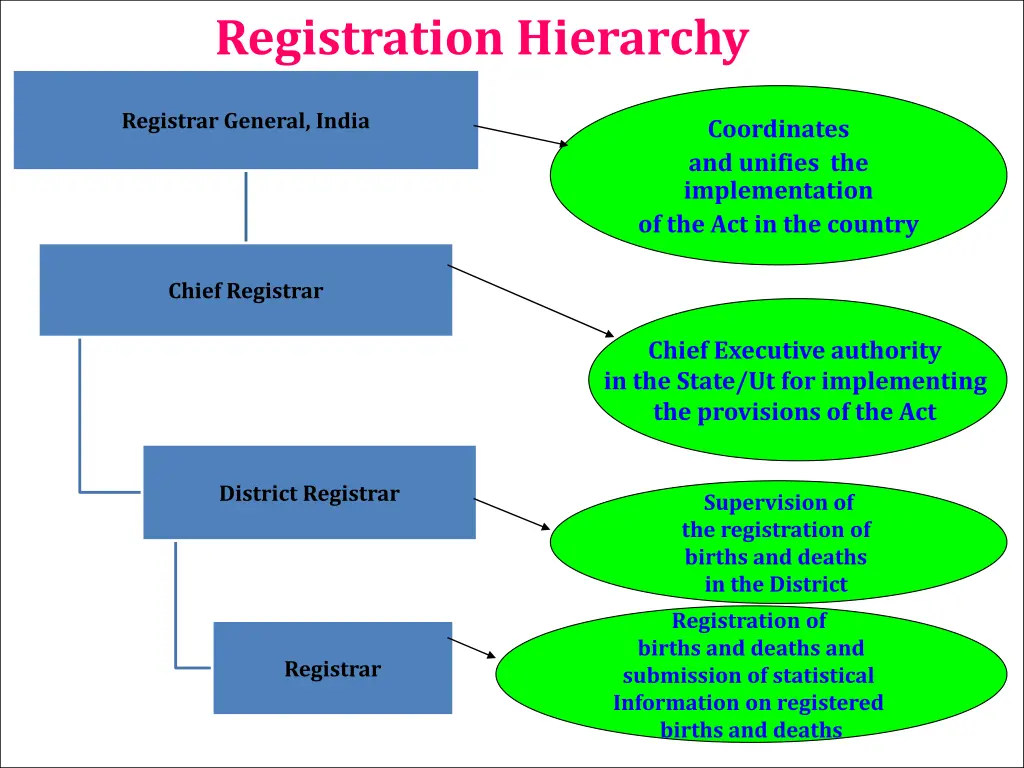 registration hierarchy