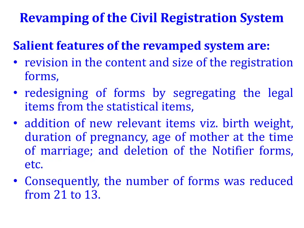 revamping of the civil registration system 1