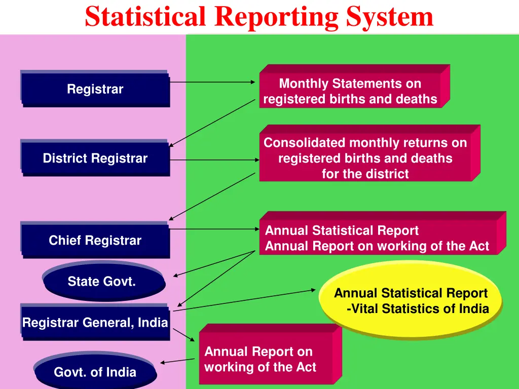 statistical reporting system