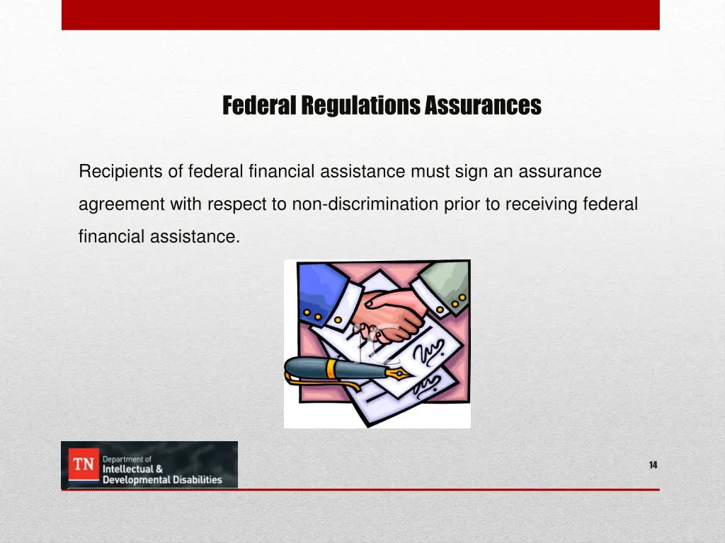 federal regulations assurances