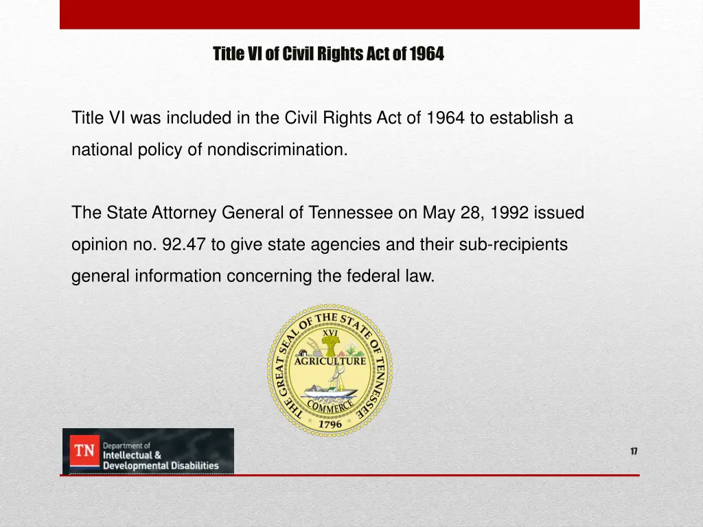 title vi of civil rights act of 1964 1