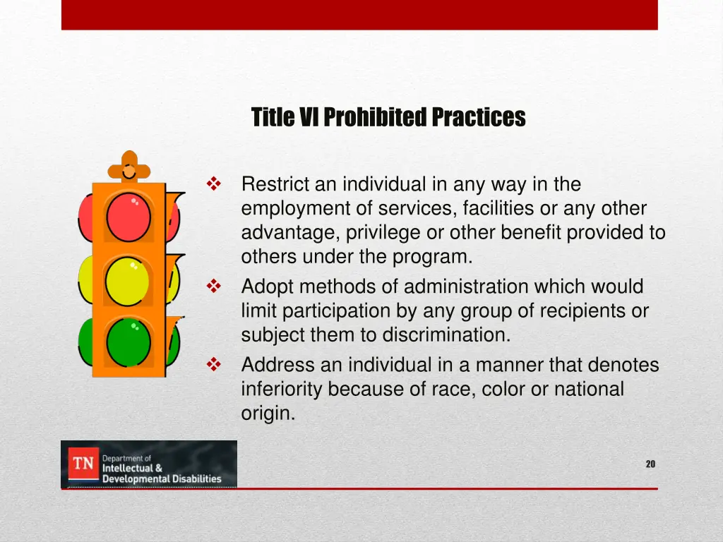 title vi prohibited practices 1