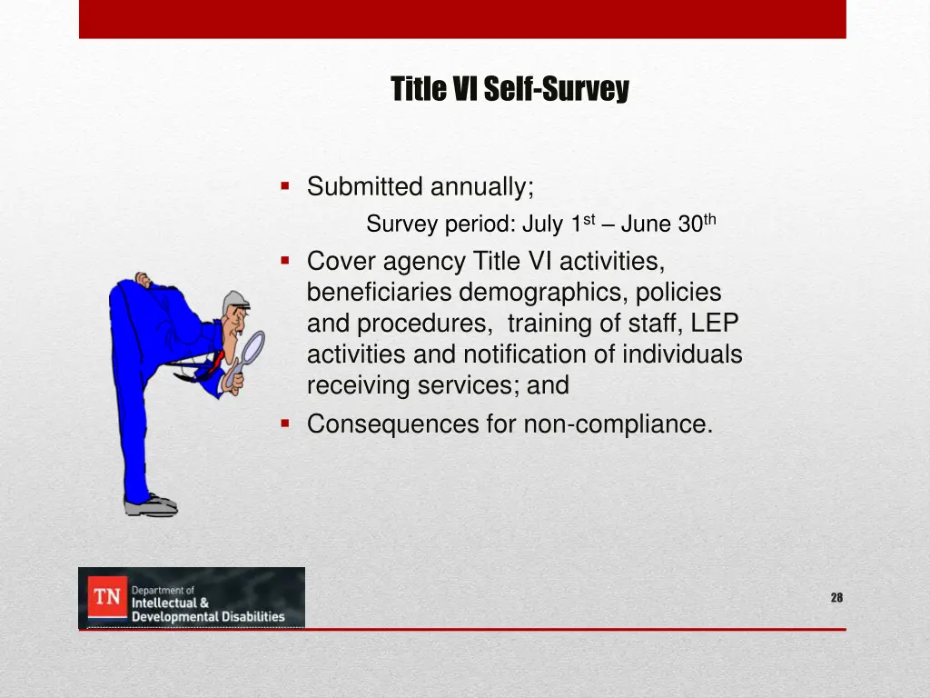 title vi self survey 1