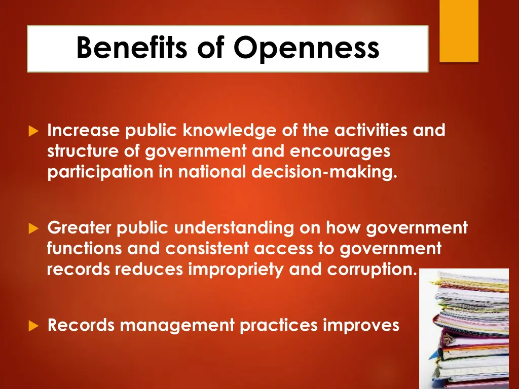 benefits of openness