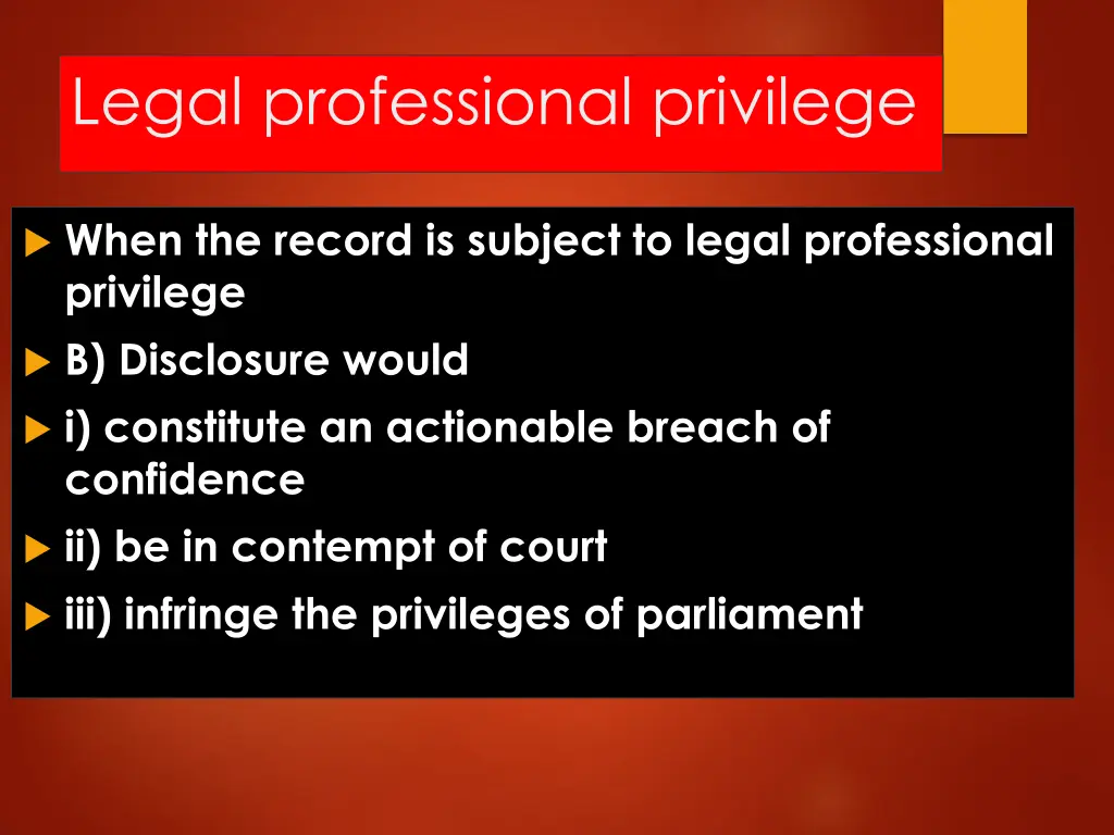 legal professional privilege