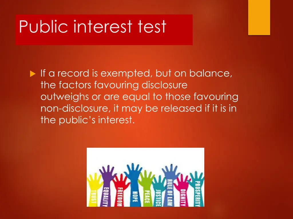 public interest test