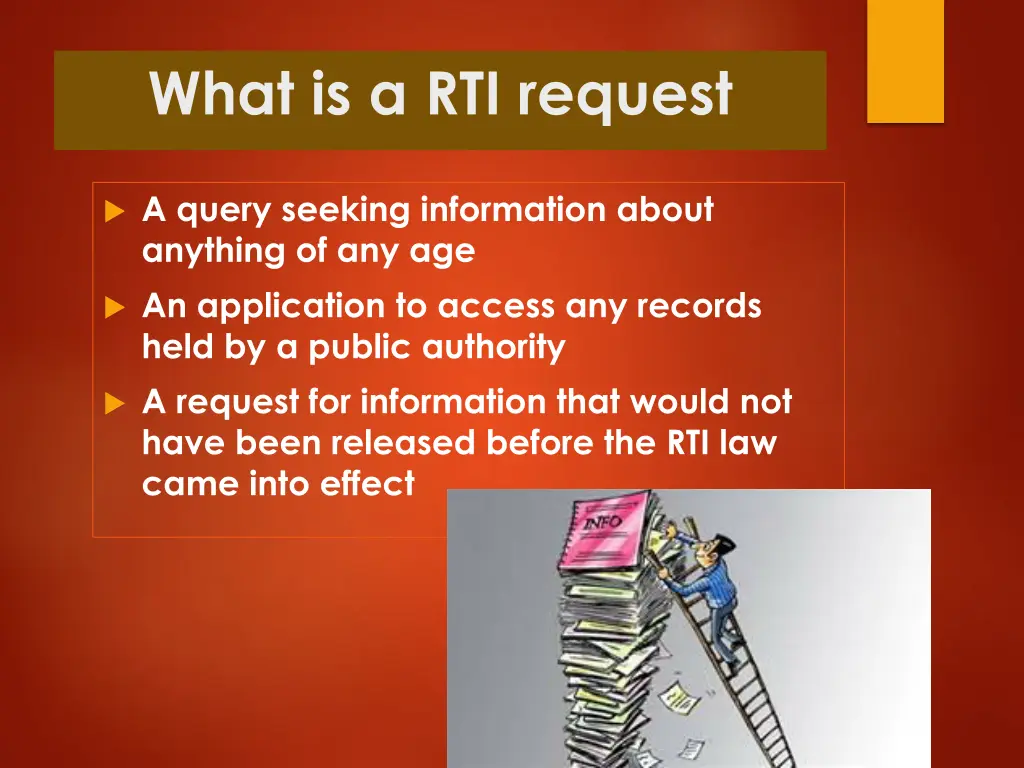 what is a rti request