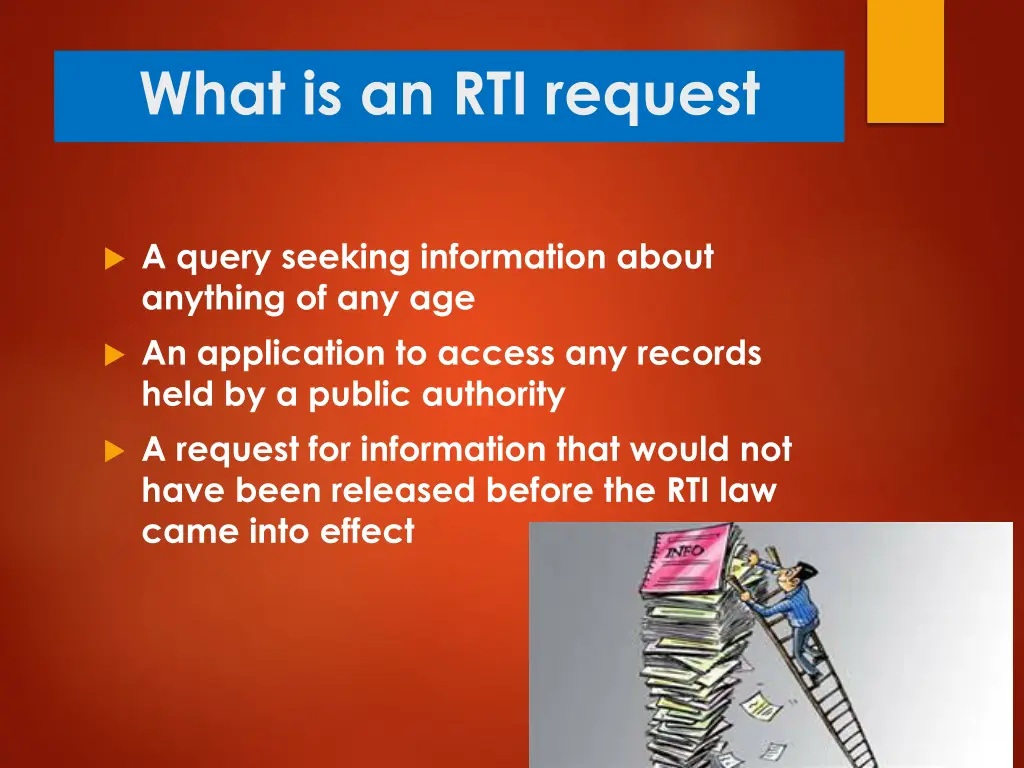 what is an rti request