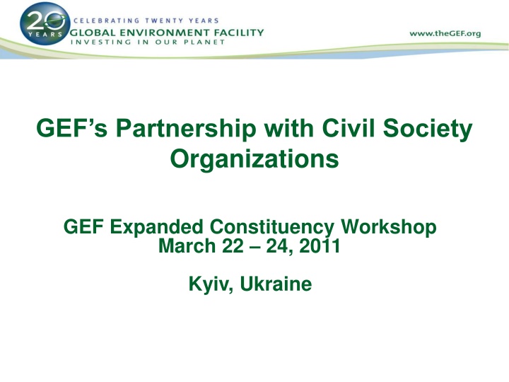 gef s partnership with civil society organizations