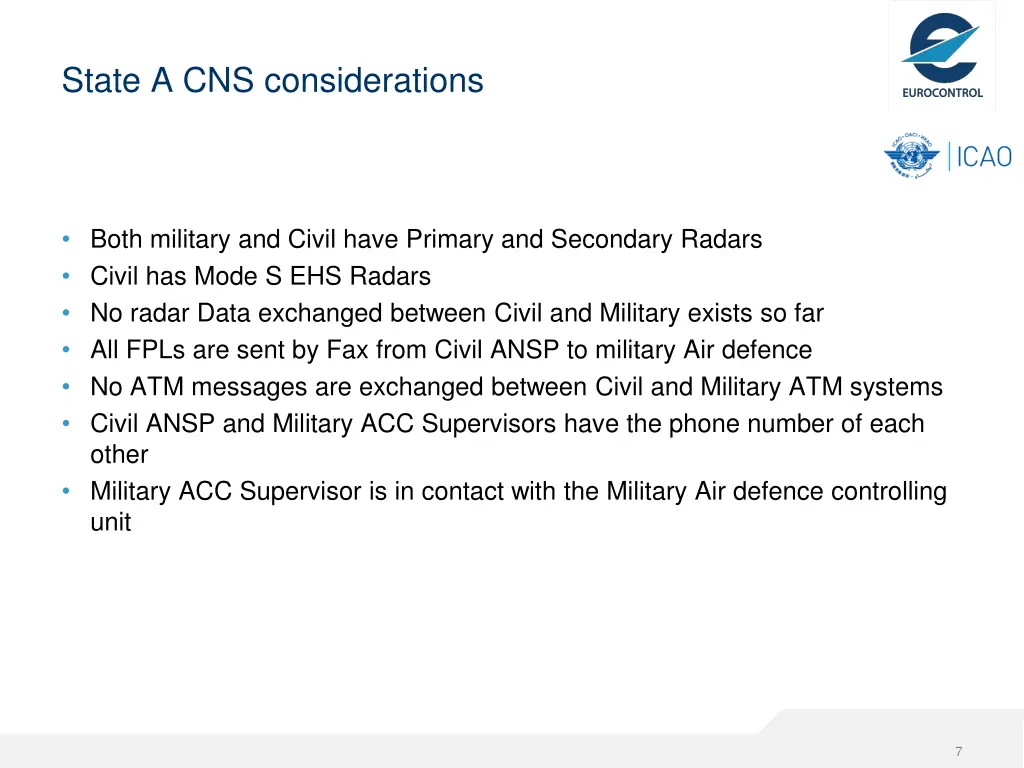 state a cns considerations