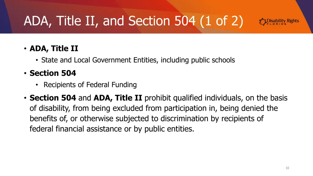 ada title ii and section 504 1 of 2