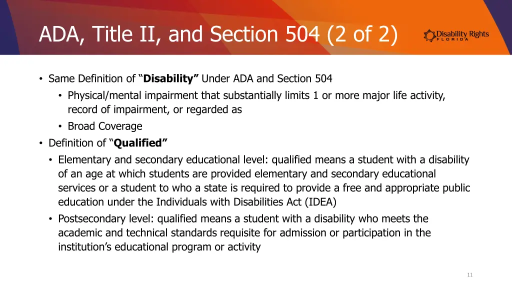 ada title ii and section 504 2 of 2