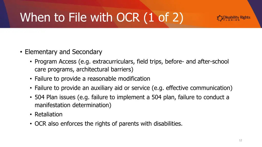 when to file with ocr 1 of 2