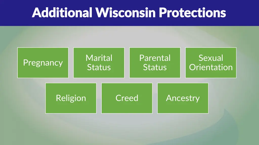 additional wisconsin protections additional