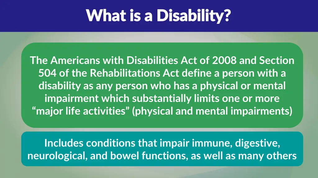 what is a disability what is a disability