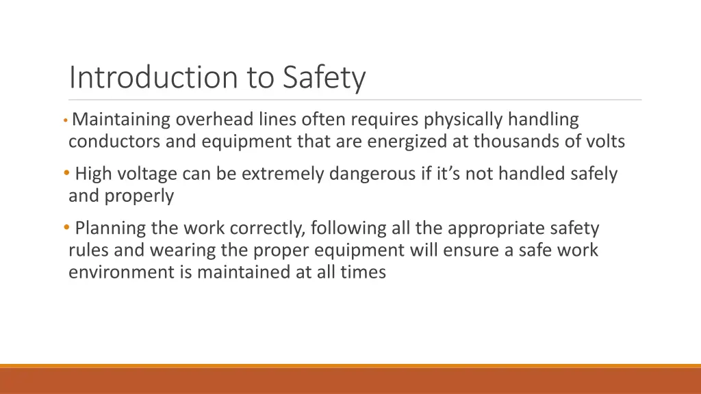 introduction to safety