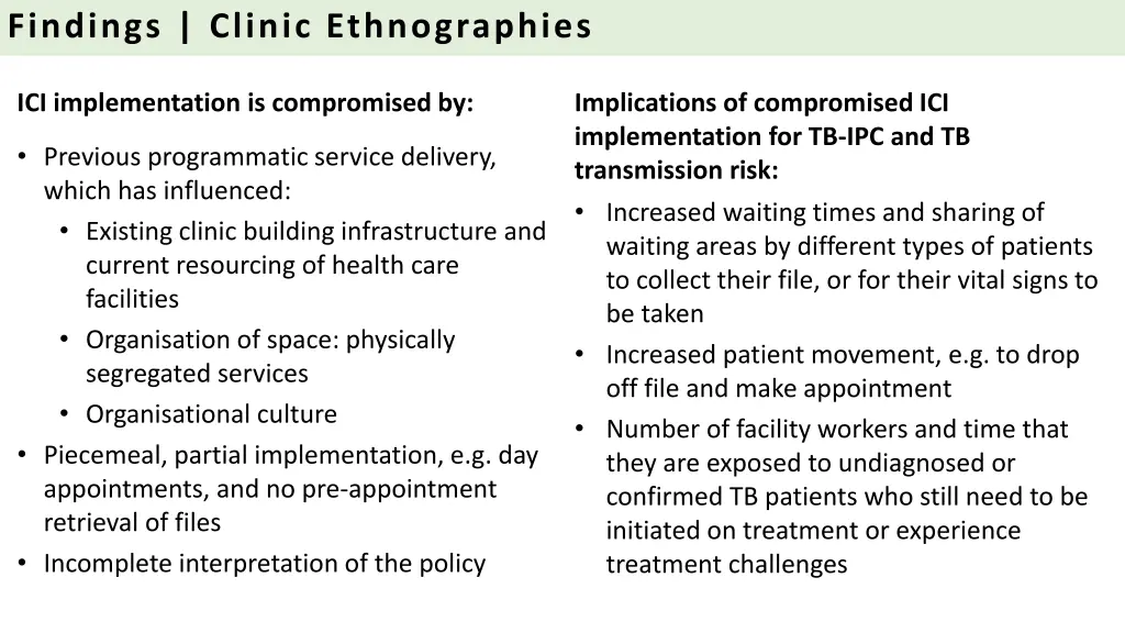 findings clinic ethnographies