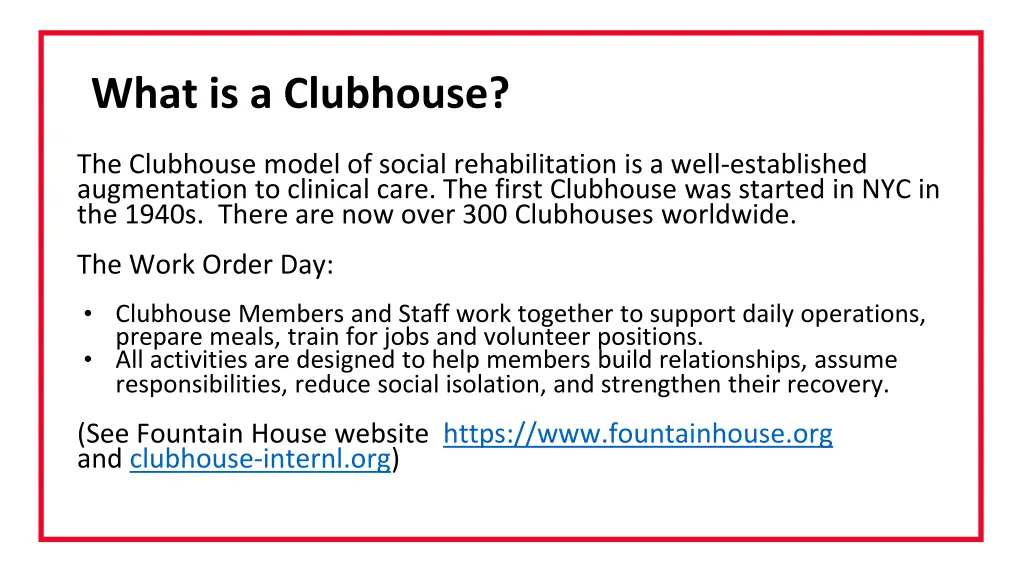 what is a clubhouse