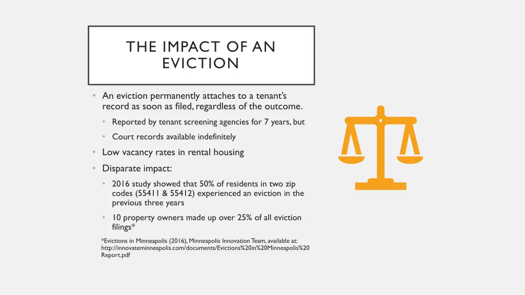 the impact of an eviction