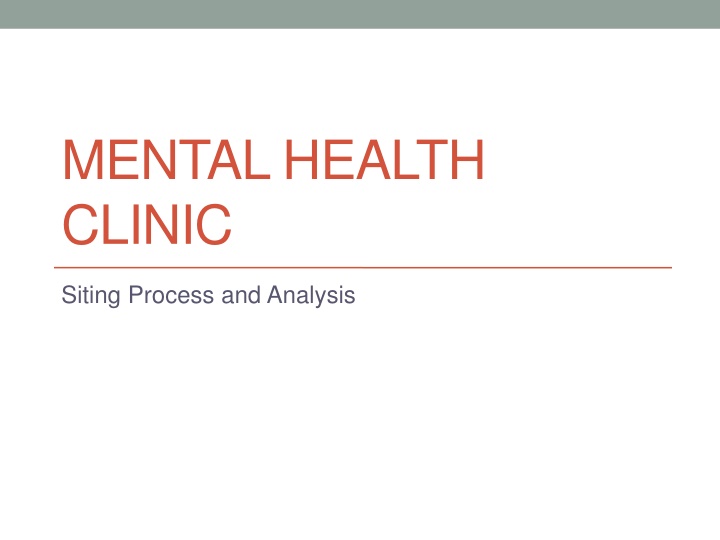 mental health clinic