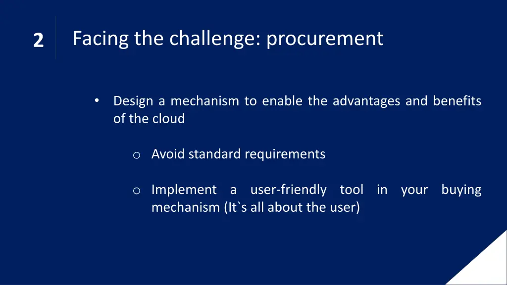 facing the challenge procurement 1