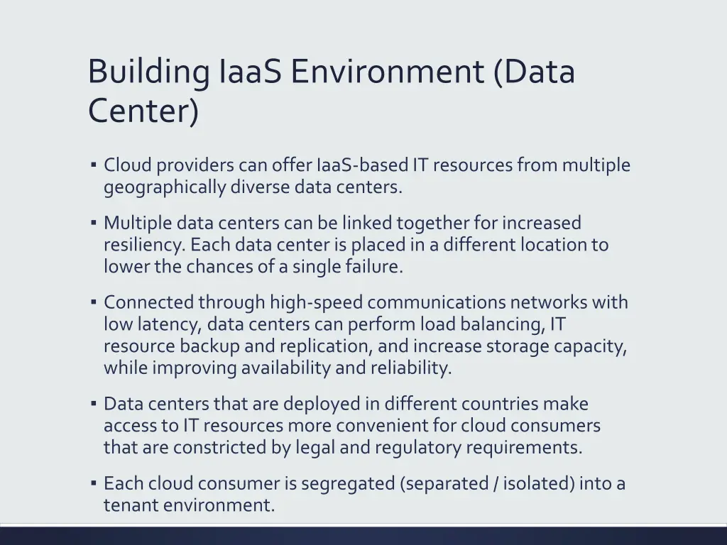 building iaas environment data center