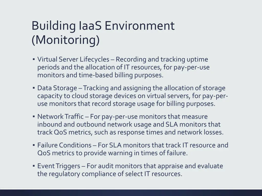 building iaas environment monitoring