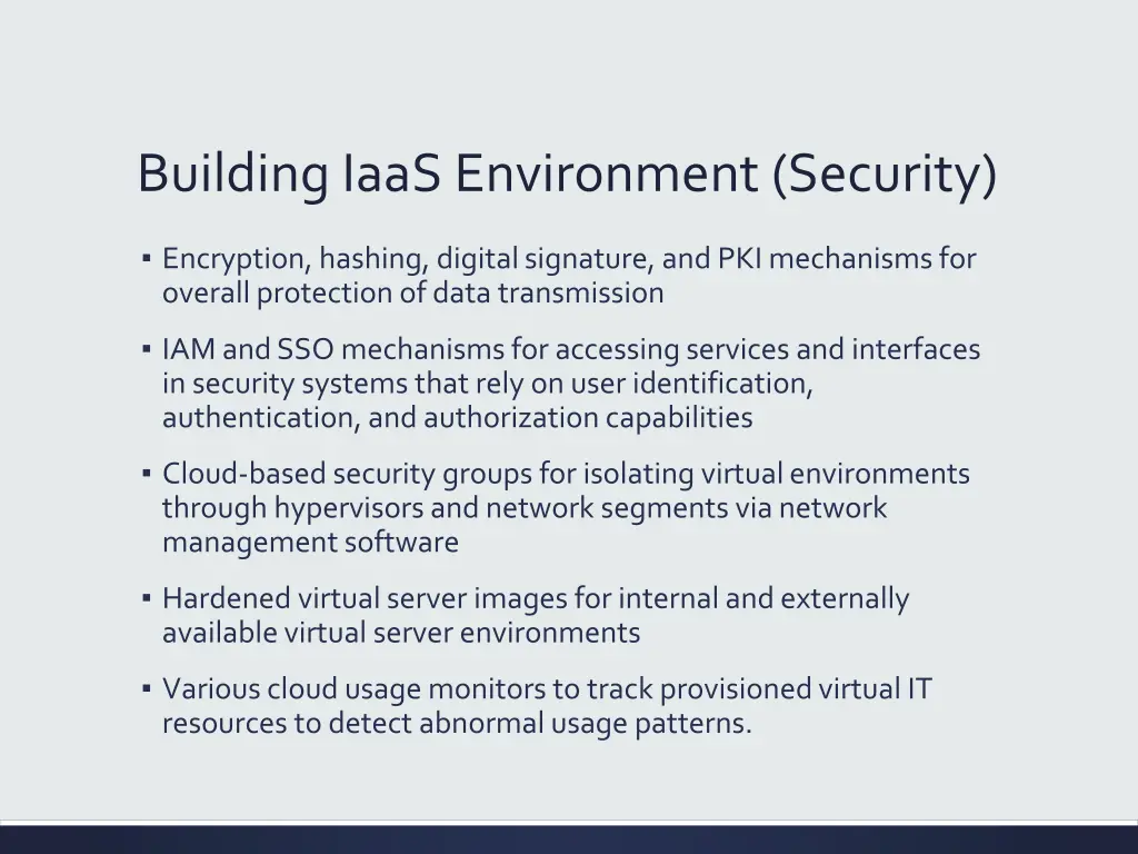 building iaas environment security