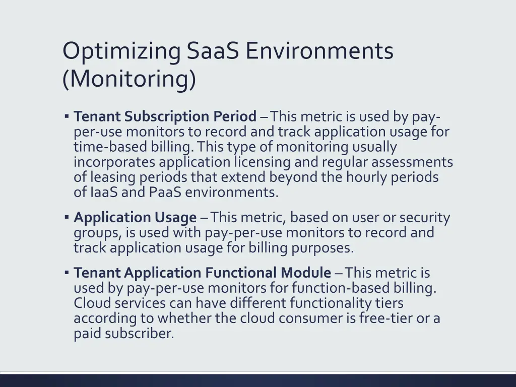 optimizing saas environments monitoring